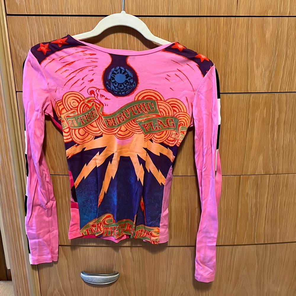 Custo Barcelona long sleeve multi color shirt, Size 2